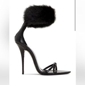 Saint Laurent - SATINE SANDALS IN LACQUERED AYERS